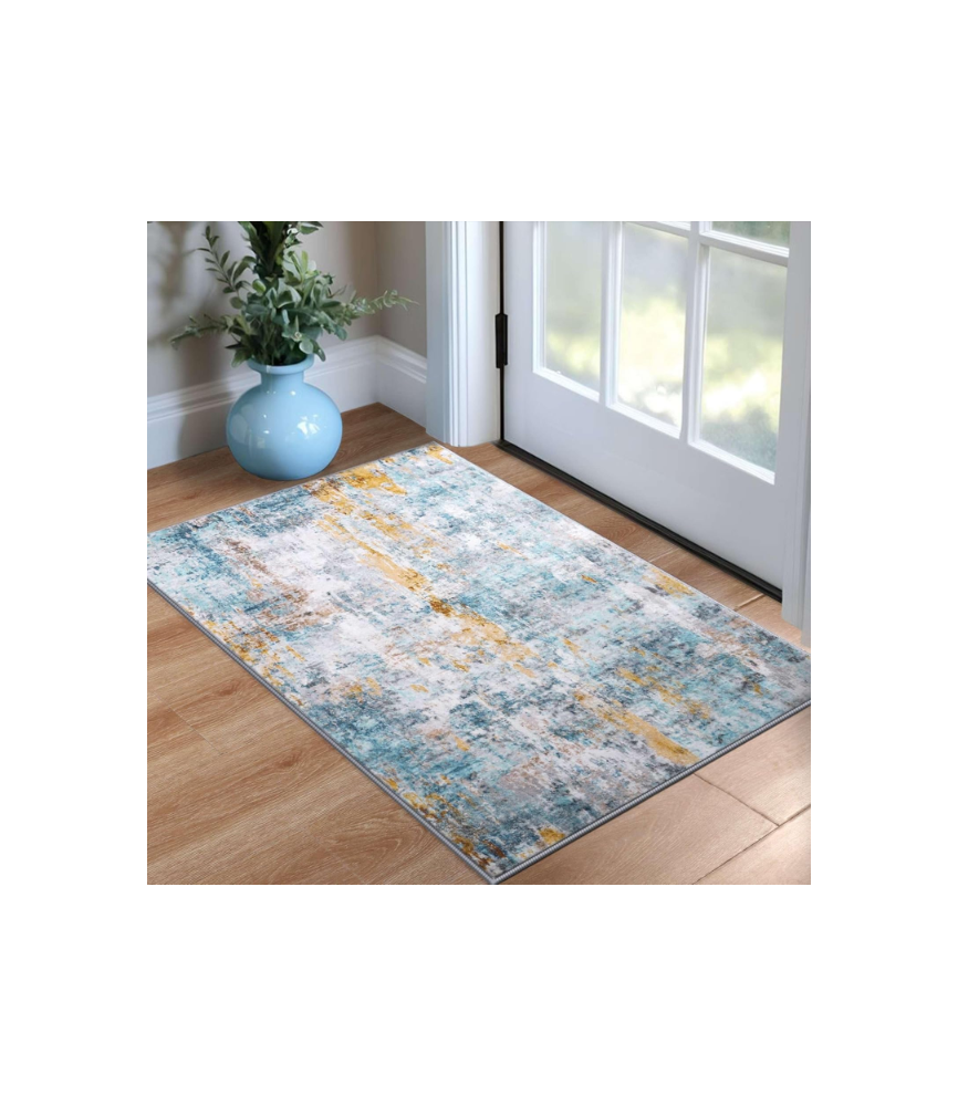 Mixed Color Living Room Rug Area Rug Machine Washable