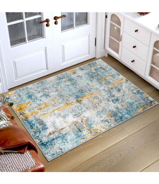Mixed Color Living Room Rug Area Rug Machine Washable