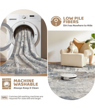 Indoor Area Rugs for Living Room Bedroom Kitchen