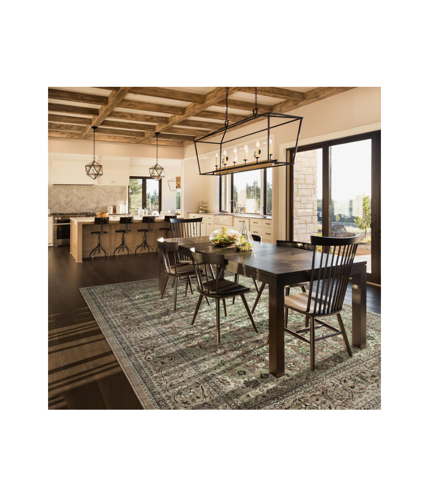 Bohemia Area Rugs Non Slip, Indoor Low Pile Carpet