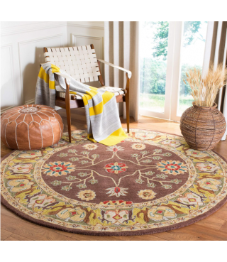 Handmade Wool Vintage Rug for Living Room
