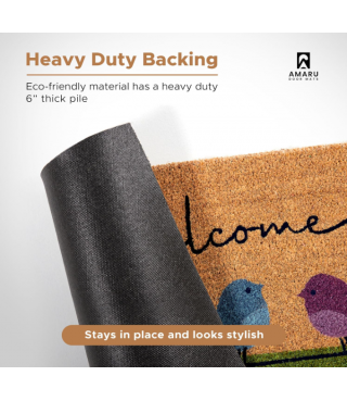Door Mat with Heavy Duty Backing 17"