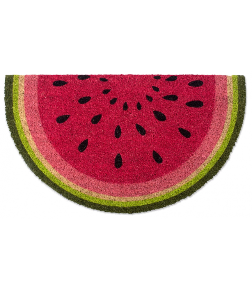 Colorful Design Natural Coir Doormat, 18x30, Watermelon