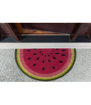Colorful Design Natural Coir Doormat, 18x30, Watermelon