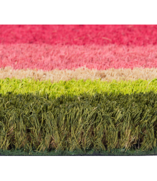 Colorful Design Natural Coir Doormat, 18x30, Watermelon
